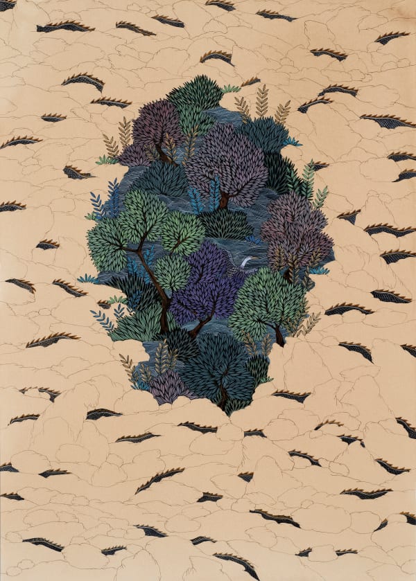 Maha Ahmed, Behind every shadow, 2022