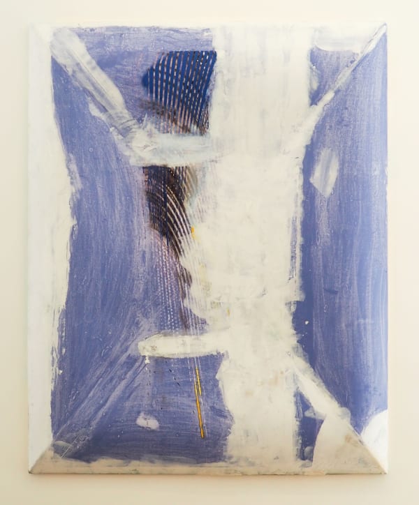 Roberto Cortázar, Triptych Head of a Front Male Figure nr. 12, 2015