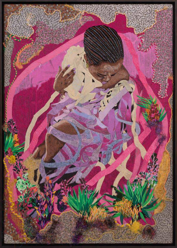 Kimathi Mafafo, Life Moves Like a Ribbon II, 2023