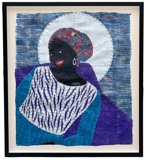 Rufai Zakari, Alere in a Purple couch, 2023