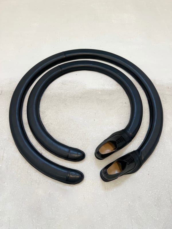 Jonny Briggs, Shoes to walk round in circles, 2021