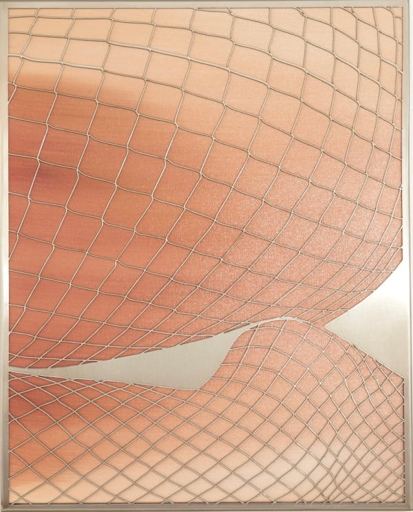 Makiko Harris, Stockings 4 (Foot, Silver), 2024