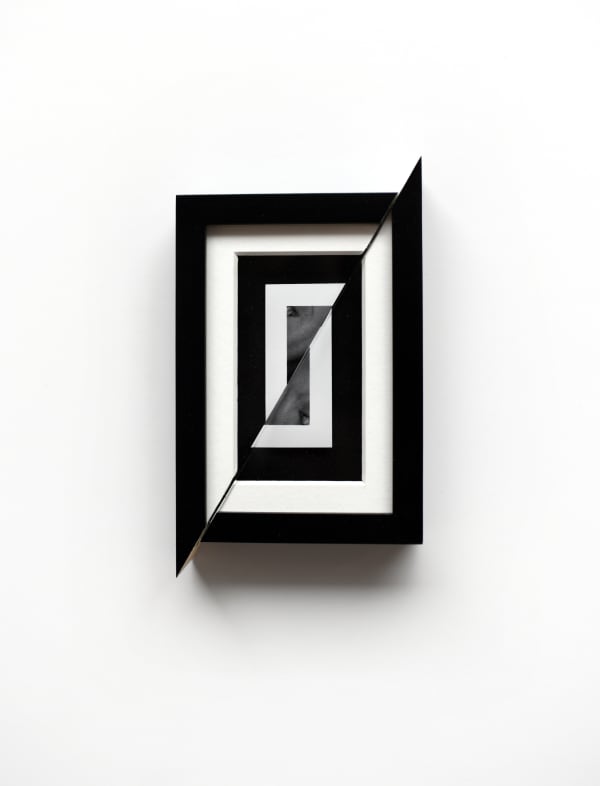 Jonny Briggs, Crack 1 (cut photograph of artist's grandad's smile), 2024