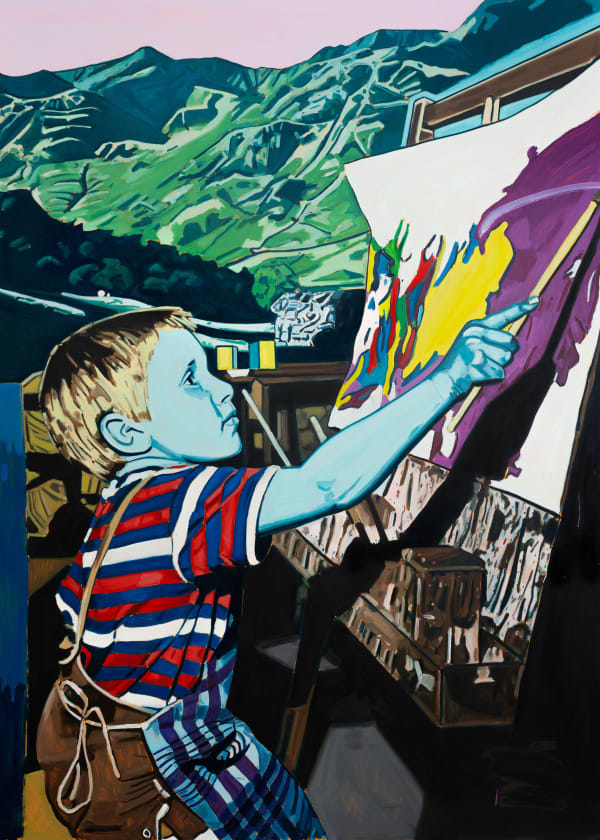 Lulu Bennett, My First landscape Painting, 2021