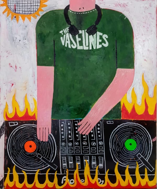 Joachim Lambrechts, Turntable on fire, 2020