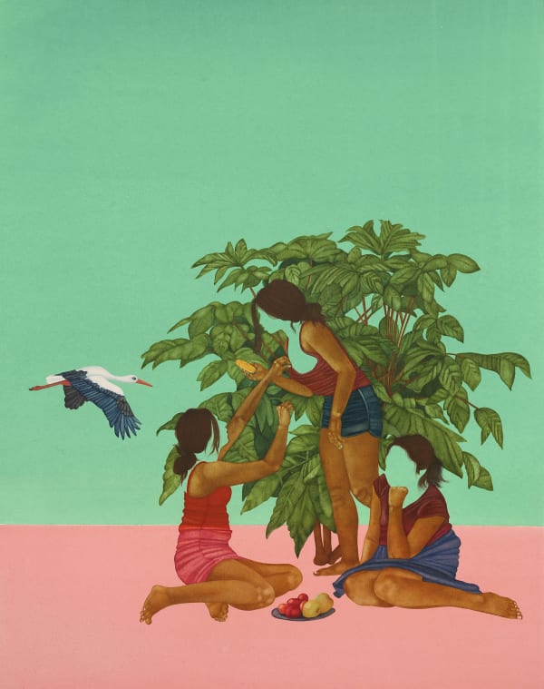 Rabia Farooqui, Bird Feeding, 2022