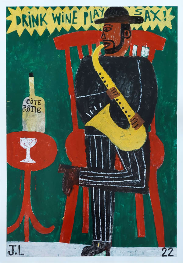 Joachim Lambrechts, Drink wine play sax, 2022