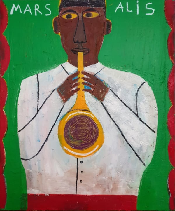 Joachim Lambrechts, Portrait of a young Wynton Marsalis, 2020