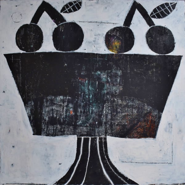 Joachim Lambrechts, Fruit bowl with cherries, 2021