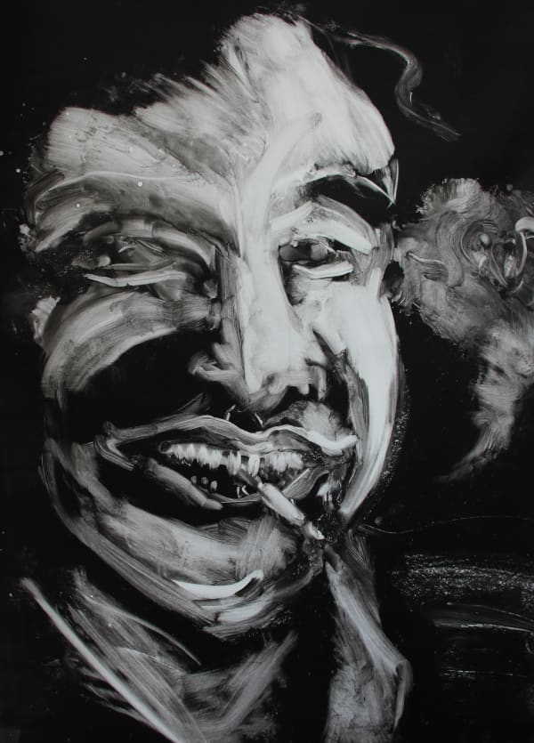 Azeri Aghayeva, Portrait of really famous blues guitarist, 2021