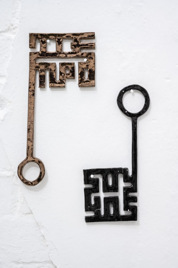 Sofía Clausse, Wordmaze keys ‘Tiempo’ and ‘Soy Yos’, 2021