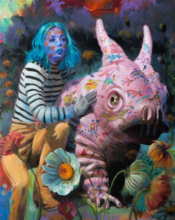 Jonny Green, Girl with Tartigrade, 2024