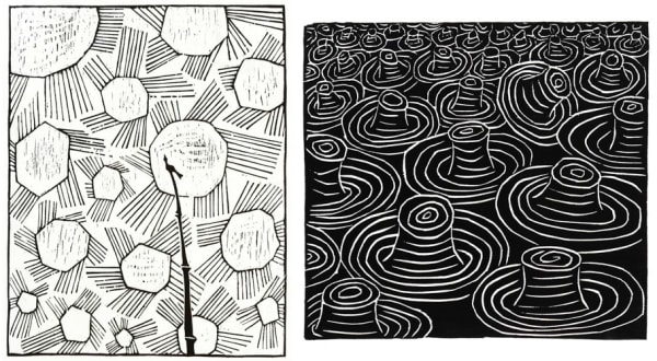 Ma Desheng 馬德升, Night Bird / A Flood of Hats《夜鳥 / 帽子之湧進 》, 1980