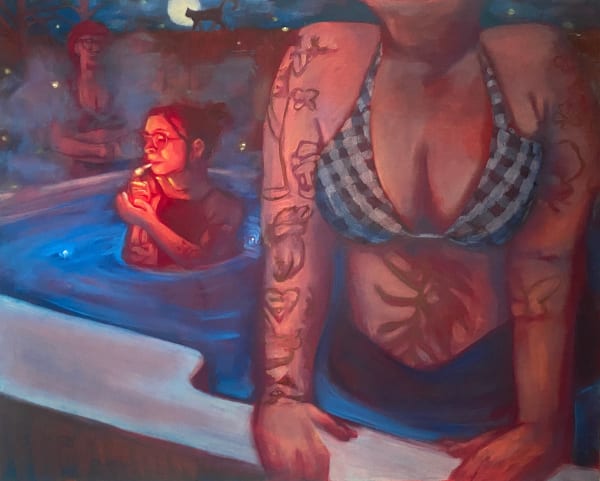 Eva Lewis, Witches Brew, acrylic and oil on canvas, 30 x 40in