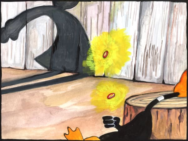 Tae Hwang, Farmers Turn To DUKcoins, 6x8in
