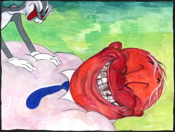 Tae Hwang, Summit Induces Irreversible Blush and Rotten Teeth, 6x8in
