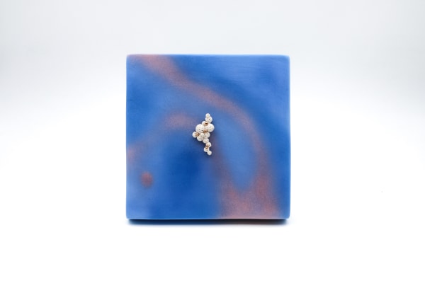 Danyang Song In Dream 4, 2024 Glazed stoneware, Underglaze, Luster 6 x 6 x 1 in