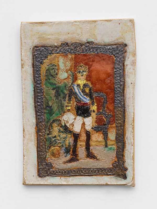 Raina Lee, His Majesty King Alfonso XIII, Cordoba, stoneware, 6.5 x 4.5in