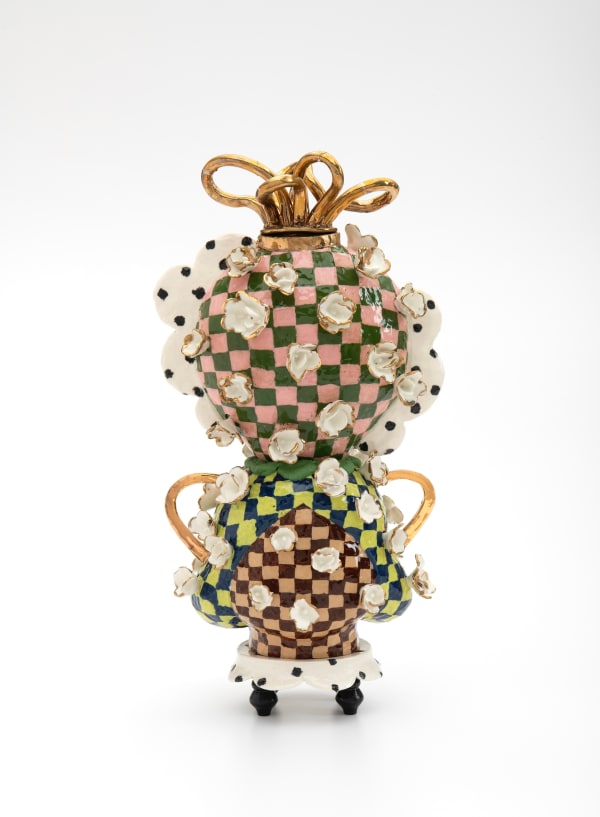 Ahrong Kim, Sprout About, ceramic sculpture, 12 x 6 x 5in