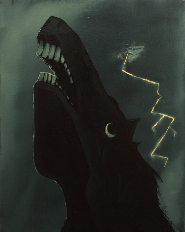 Campbell-Lynn McLean, Neigh!, oil on canvas, 14x11in