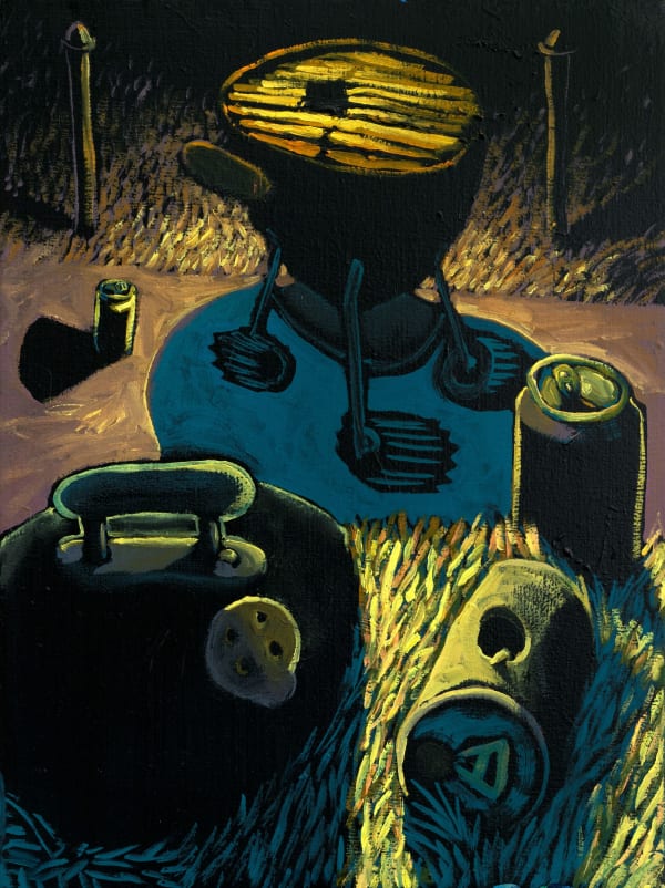 Campbell-Lynn McLean, Barbecue Eternal, oil on canvas, 24 x 28in