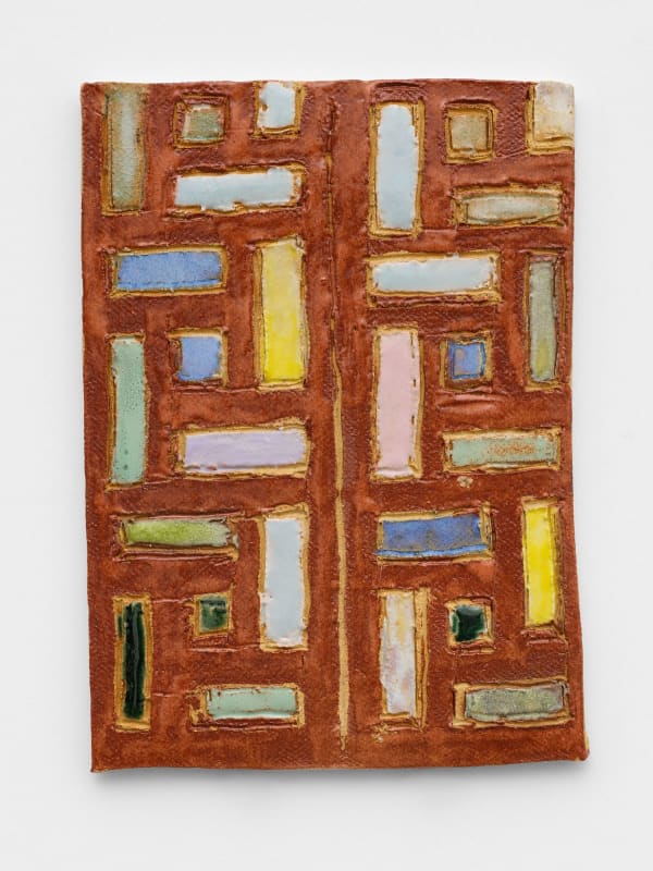 Raina Lee, Stained Glass Doors of Casa Vicens, stoneware, 6.5 x 4.5in