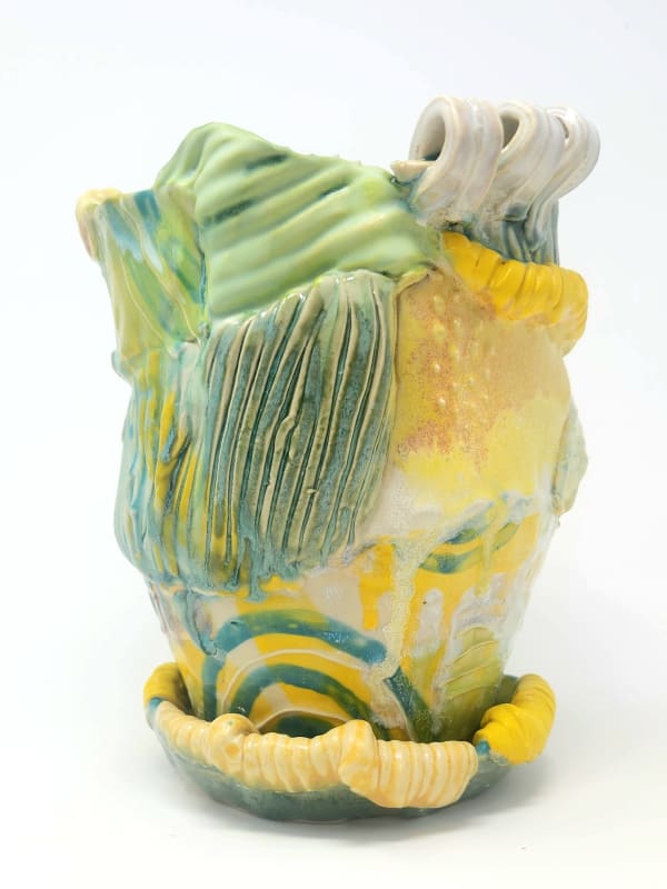 Matt Becker Flower Pot 5, 2024 Ceramic 8.5 x 8 x 8 in