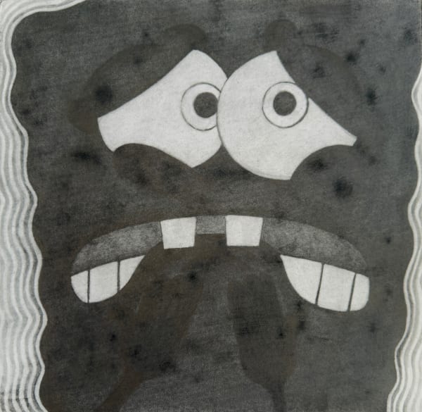 Tae Hwang SpongeBob Summoned To The Council Of Human Rights, drawing, 15x15in