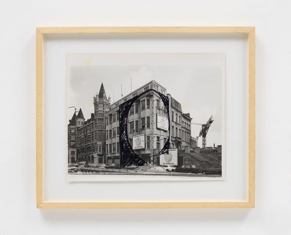 Gordon Matta-Clark, Study for "Office Baroque," first project, 1977