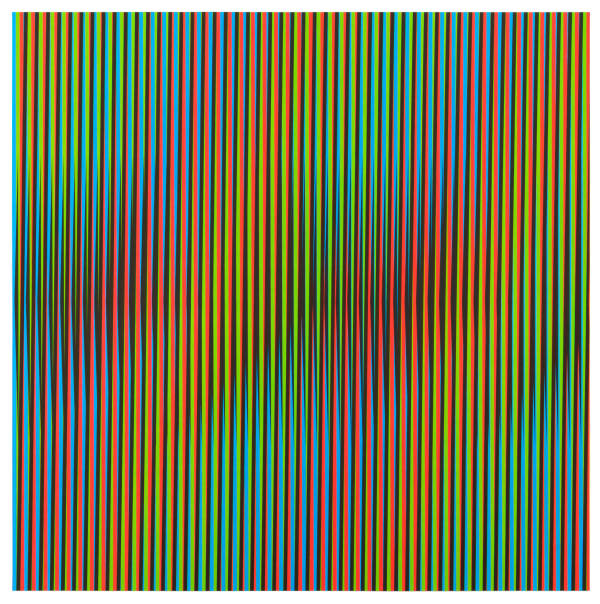 Carlos Cruz-Diez, Induction Chromatique à double fréquence série semana Viernes, 2013