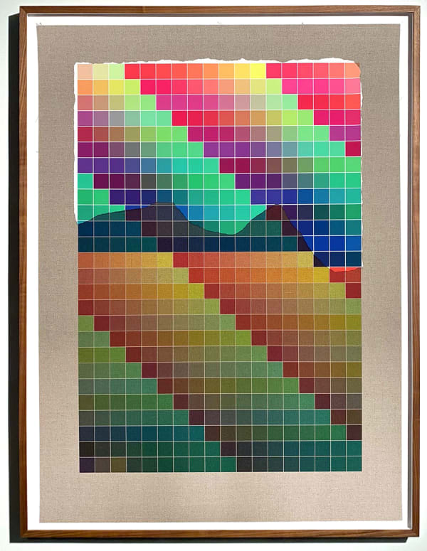 Analia Saban, Transcending Pigment from Paint to Canvas, from Canvas to Paint (Color) #1, 2020