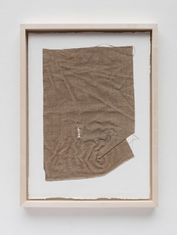 Analia Saban, Linen Canvas with Rupture on Acrylic Paint, 2015