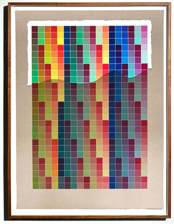 Analia Saban, Transcending Pigment from Paint to Canvas, from Canvas to Paint (Color) #3, 2020