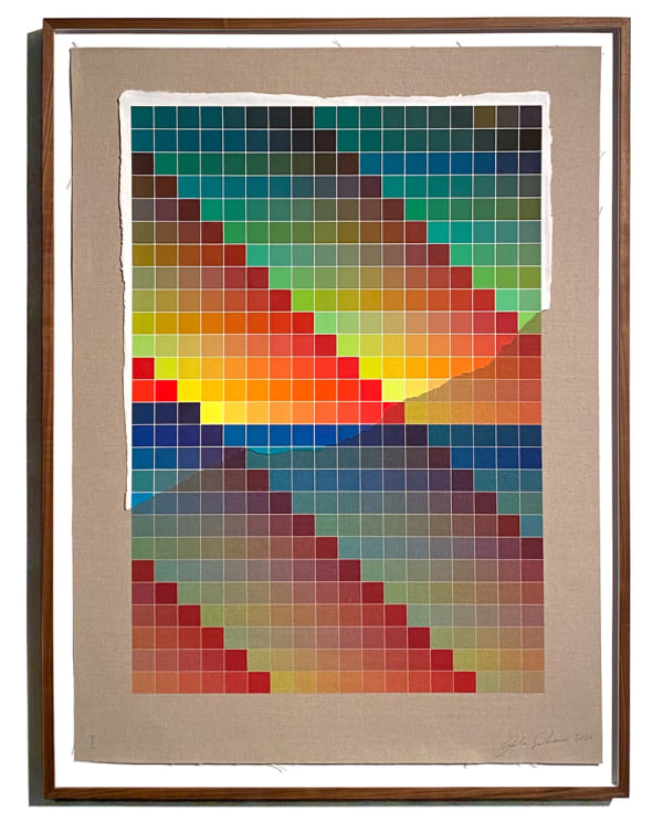 Analia Saban, Transcending Pigment from Paint to Canvas, from Canvas to Paint (Color) #1, 2020
