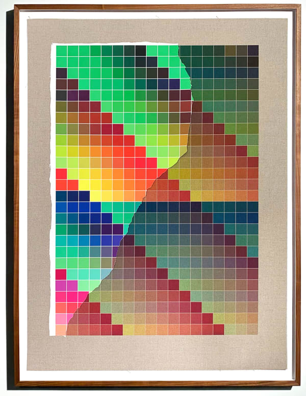 Analia Saban, Transcending Pigment from Paint to Canvas, from Canvas to Paint (Color) #1, 2020