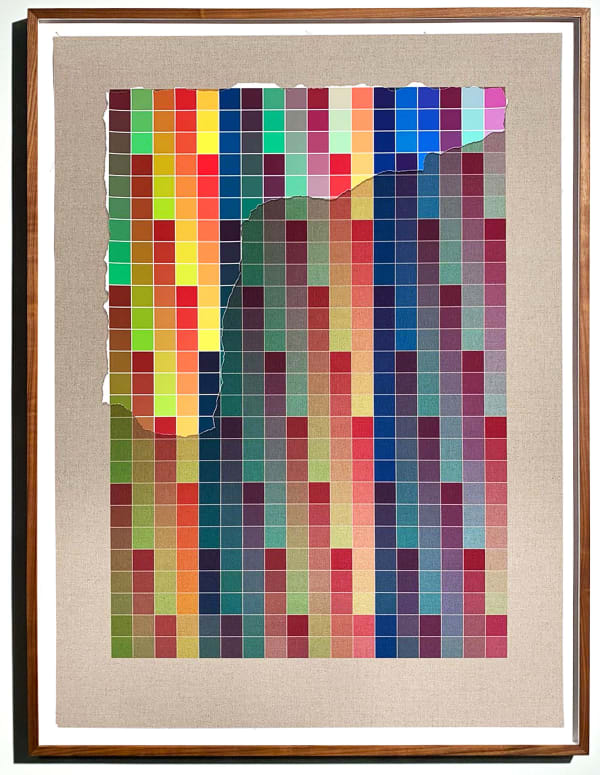 Analia Saban, Transcending Pigment from Paint to Canvas, from Canvas to Paint (Color) #3, 2020