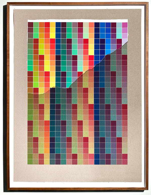 Analia Saban, Transcending Pigment from Paint to Canvas, from Canvas to Paint (Color) #3, 2020