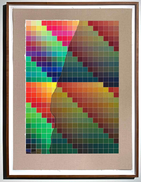 Analia Saban, Transcending Pigment from Paint to Canvas, from Canvas to Paint (Color) #1, 2020