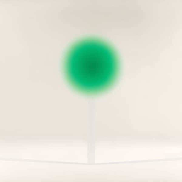 Helen Pashgian, Untitled (the Green Lens), 2024
