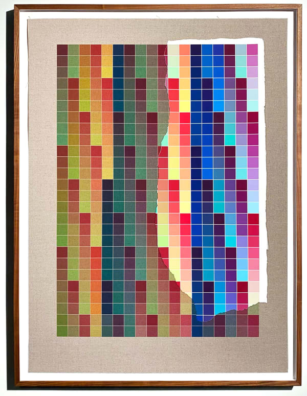 Analia Saban, Transcending Pigment from Paint to Canvas, from Canvas to Paint (Color) #3, 2020