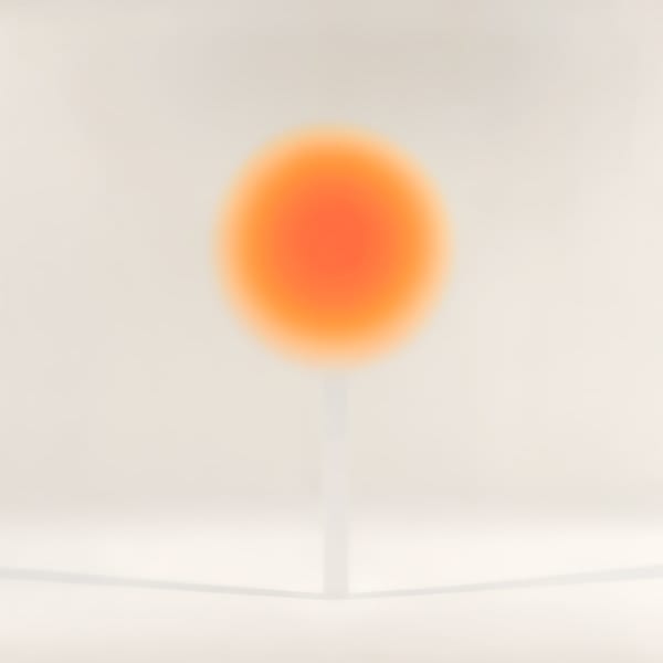 Helen Pashgian, Untitled (the Orange Lens), 2024