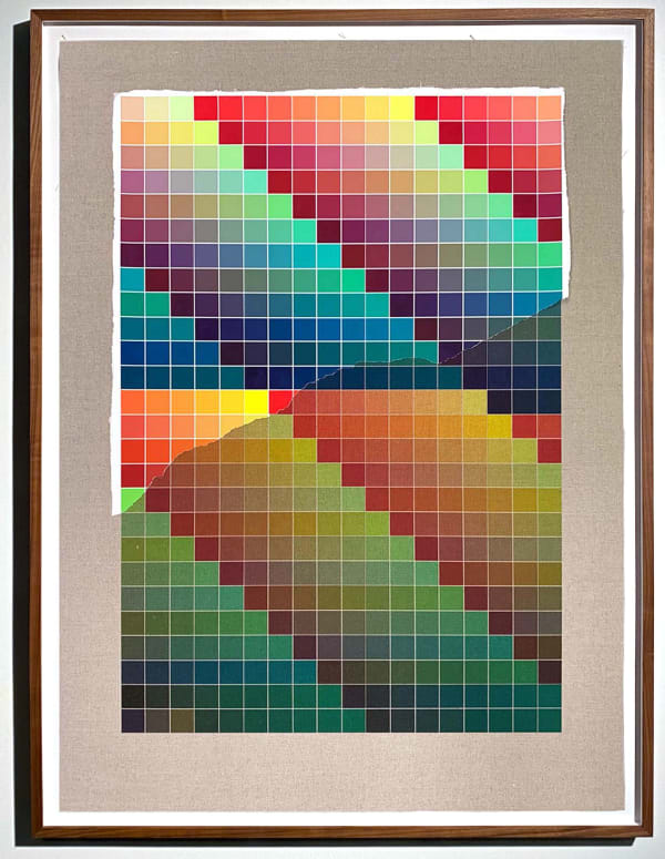 Analia Saban, Transcending Pigment from Paint to Canvas, from Canvas to Paint (Color) #1, 2020