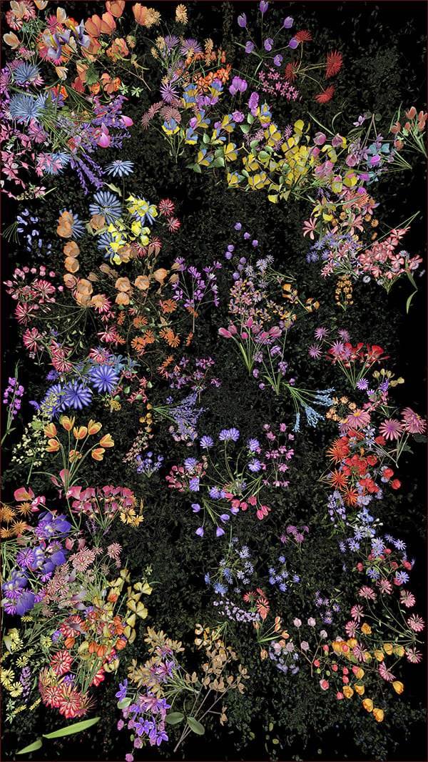 Jennifer Steinkamp, Botanic, 4, still frame 6, 2016