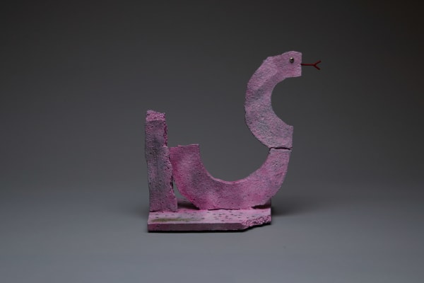 Pink Snake Ornament