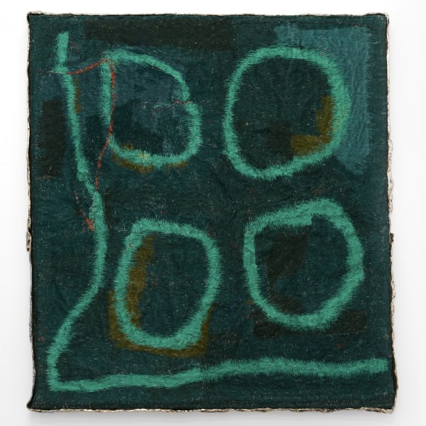 Green velvet case for unknowable objects