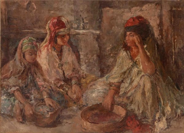 Edouard Verschaffelt, Famille préparant le repas