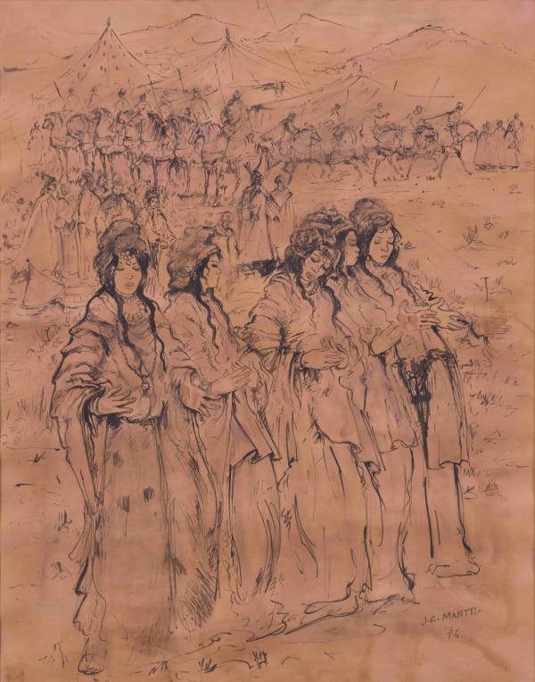 Jean Gaston Mantel, Chanteuses à la fantasia, 1976