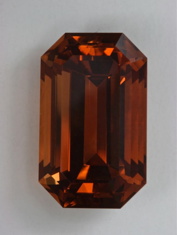 Orange Emerald Cut 10.07 ct