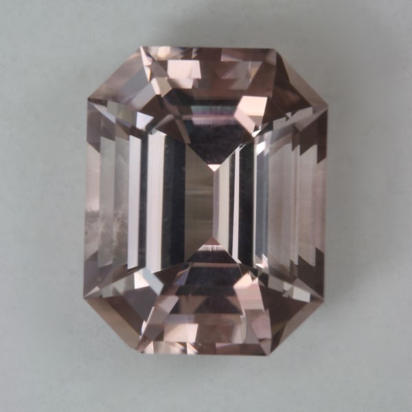 Peach Emerald Cut 3.59 ct