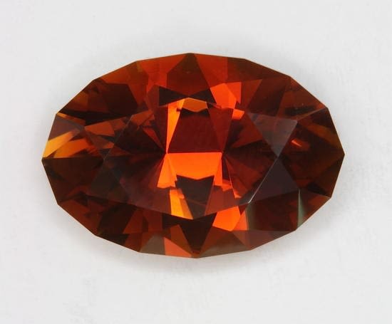 Brown orange Oval 4.30 ct